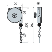 TITANSKIN - Ceiling pulley 0.4 -1kg