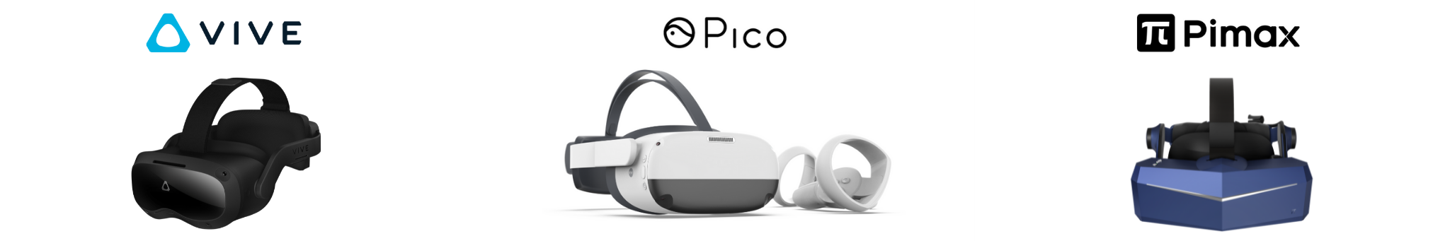 VR headsets HTC VIVE PICO PIMAX