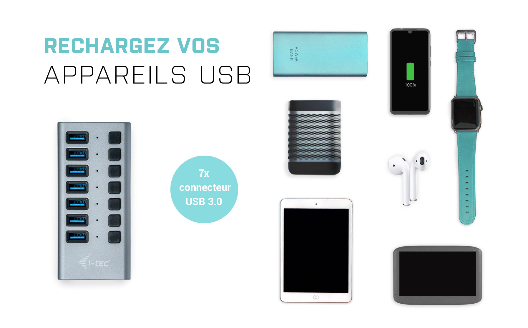 Charging Hub 7 ports USB